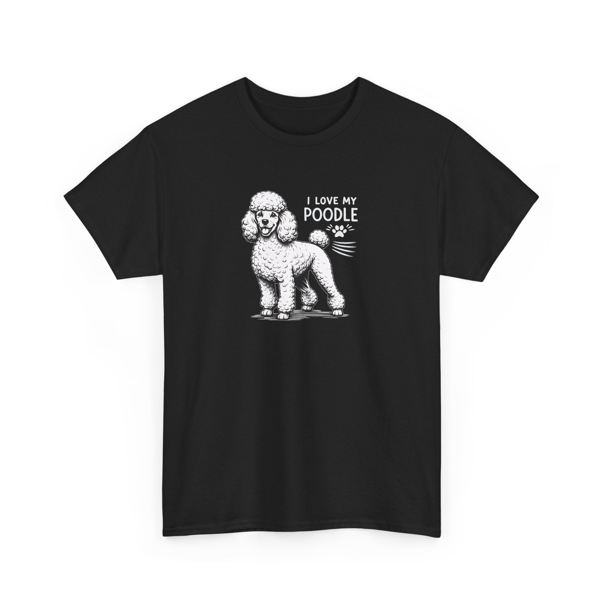 Poodle Dog T-Shirt — "I Love My Poodle" Tee
