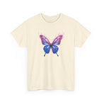 Butterfly Graphic Tee — Pink & Blue Watercolor Butterfly Shirt