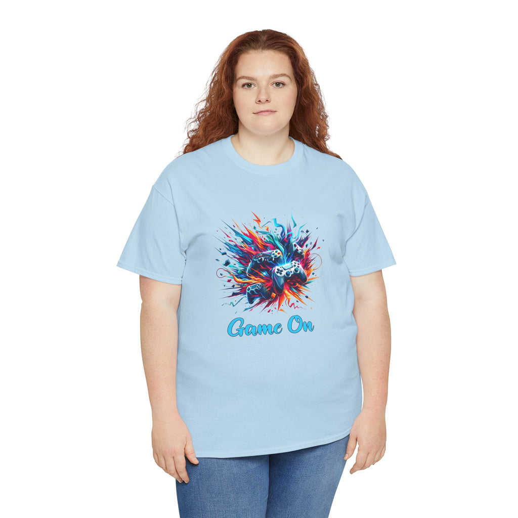 Gaming T-Shirt — 'Game On' Color Splash Controller Tee