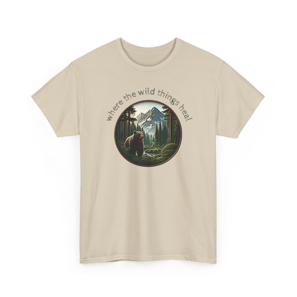 Where the Wild Things Heal - Outdoor Meditation T-Shirt