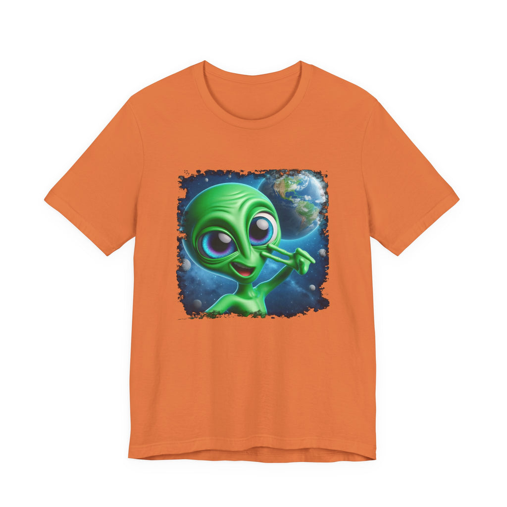 Unisex Jersey Alien Selfie Short Sleeve Tee