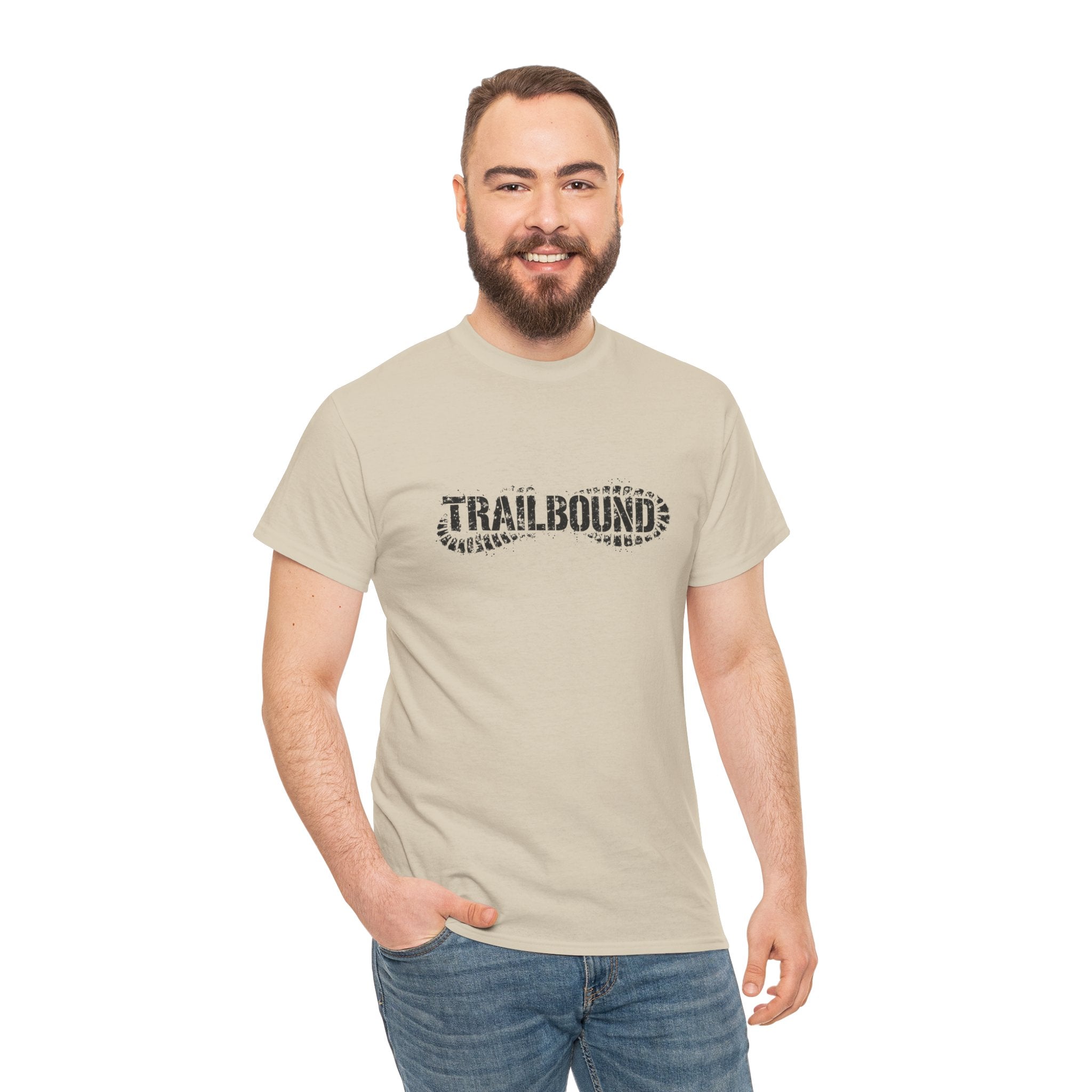 Trailbound T-Shirt — Outdoor Hiking Tee with Bootprint Logo
