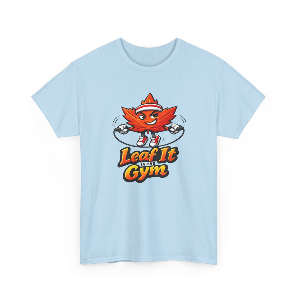 Leaf It In The Gym Maple Leaf T-Shirt — Athletic Fitness Tee