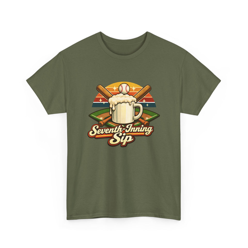 Seventh-Inning Sip Baseball Beer T-Shirt