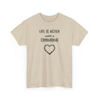 Life Is Better with a Chihuahua Heart Dog Lover Tee