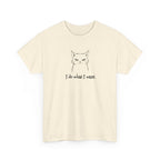 Cat Face Tee — "I Do What I Want" Graphic T-Shirt