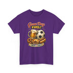 Game Day Fuel Soccer T-Shirt — Cheers & Goals Snack & Beer Graphic Tee