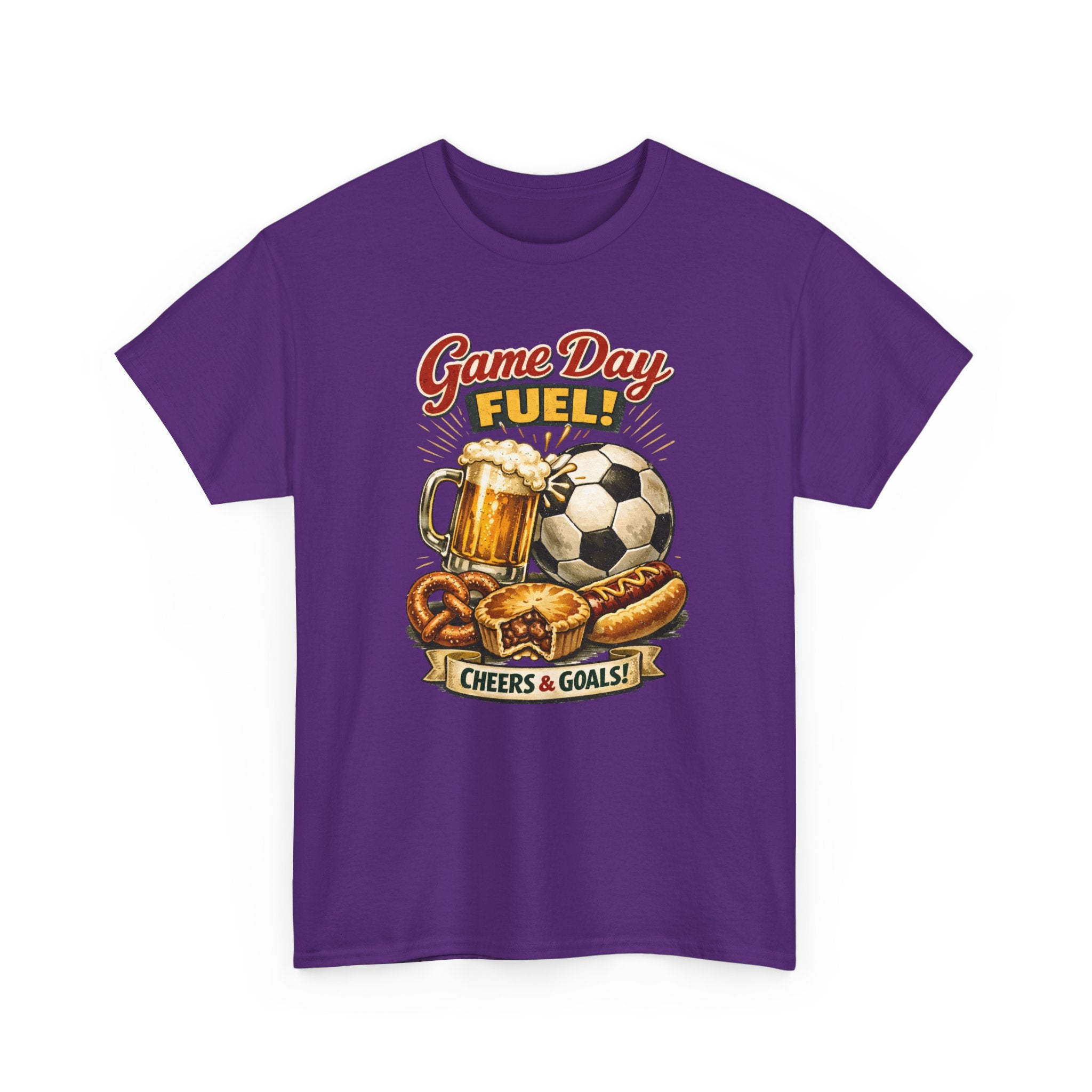 Game Day Fuel Soccer T-Shirt — Cheers & Goals Snack & Beer Graphic Tee