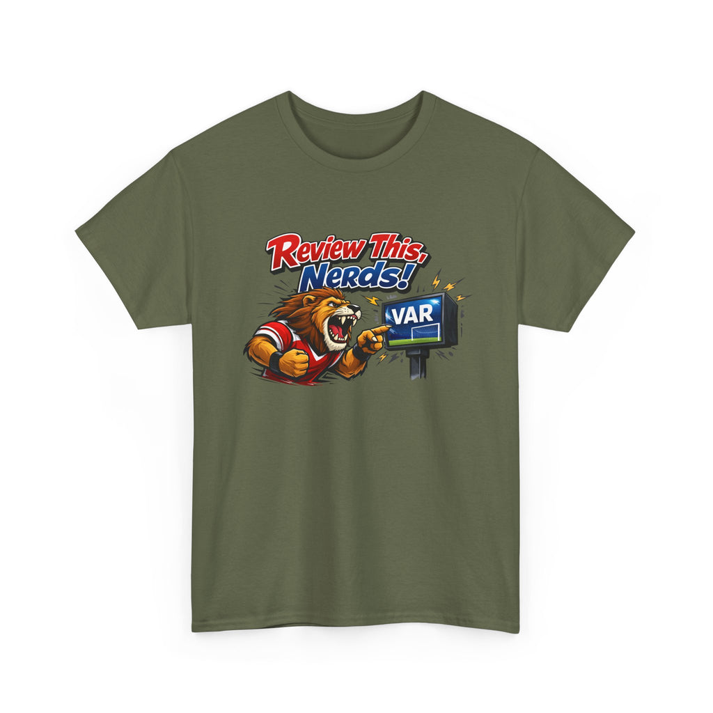 "Review This, Nerds!" VAR Soccer Referee Funny Graphic Tee
