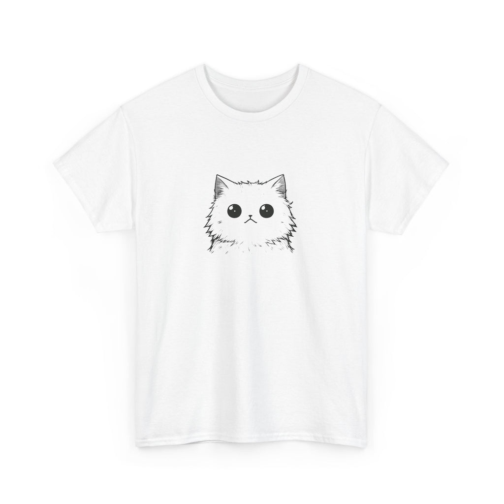 a cat with a wide eyed stare looking at the viewer