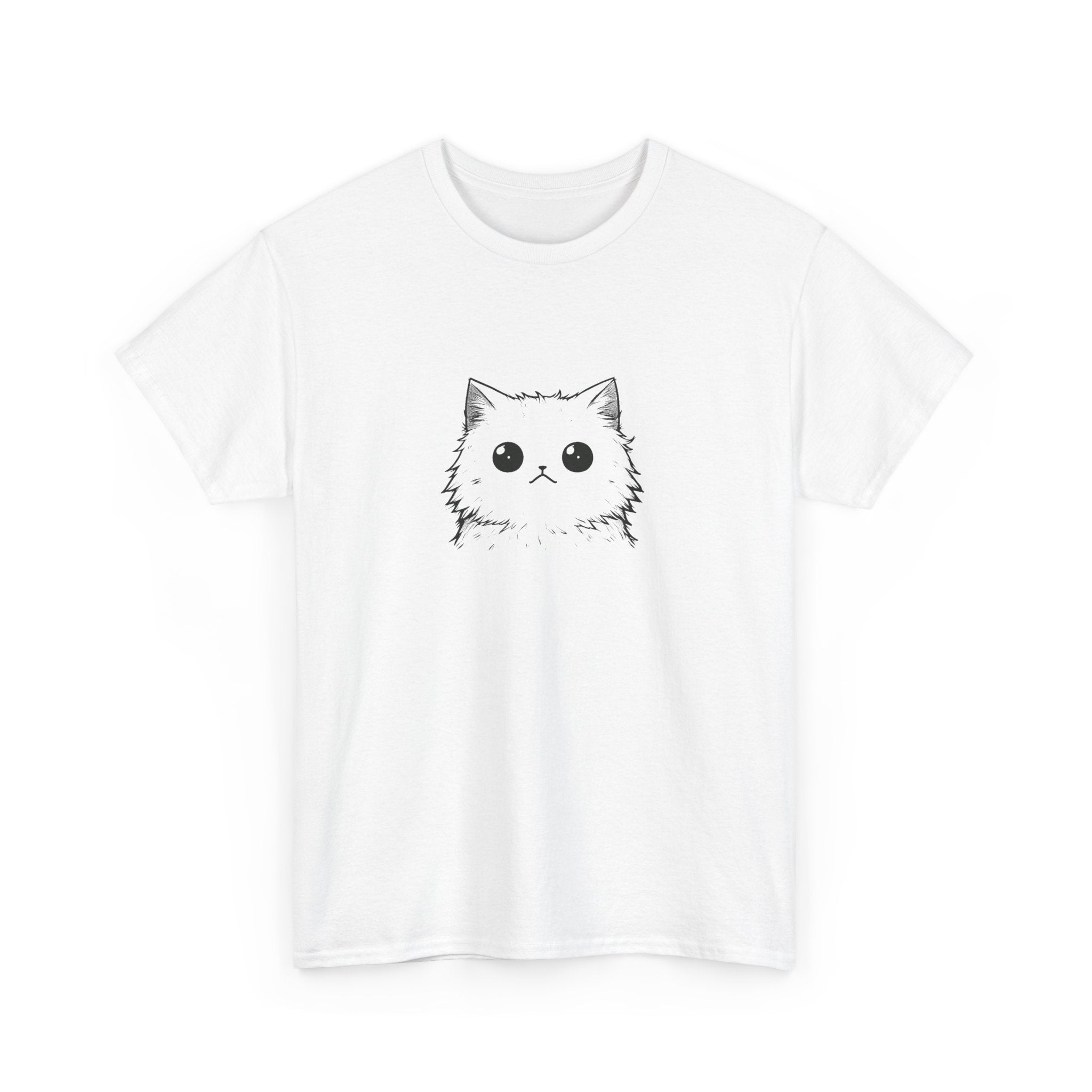 a cat with a wide eyed stare looking at the viewer