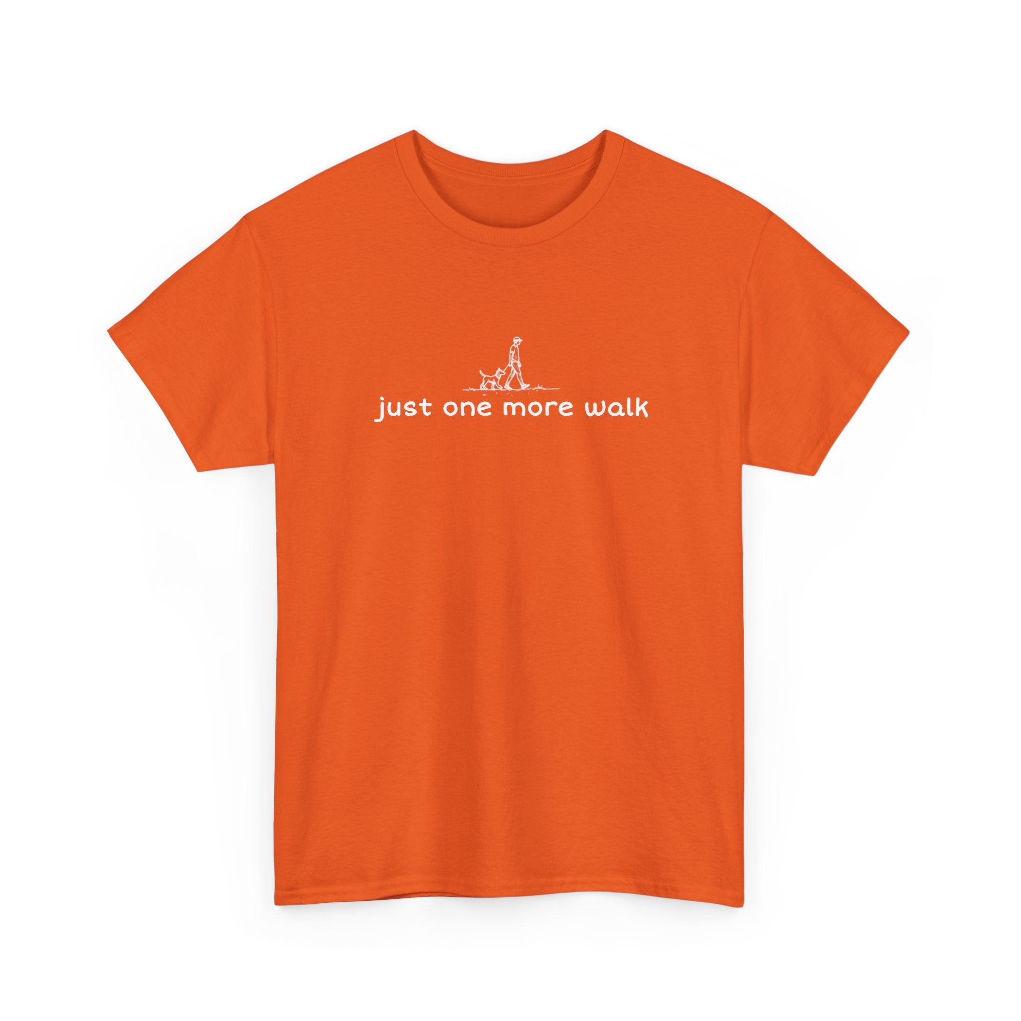 Just One More Walk T-Shirt — Minimal Dog Lovers Tee
