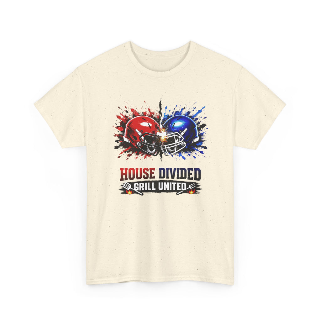 House Divided Football Tee — 'House Divided, Grill United' Rivalry T‑Shirt