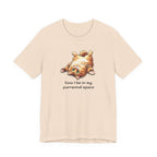 Cat Nap T‑Shirt — "How I Be In My Purrsonal Space" Cute Relaxed Cat Graphic Tee