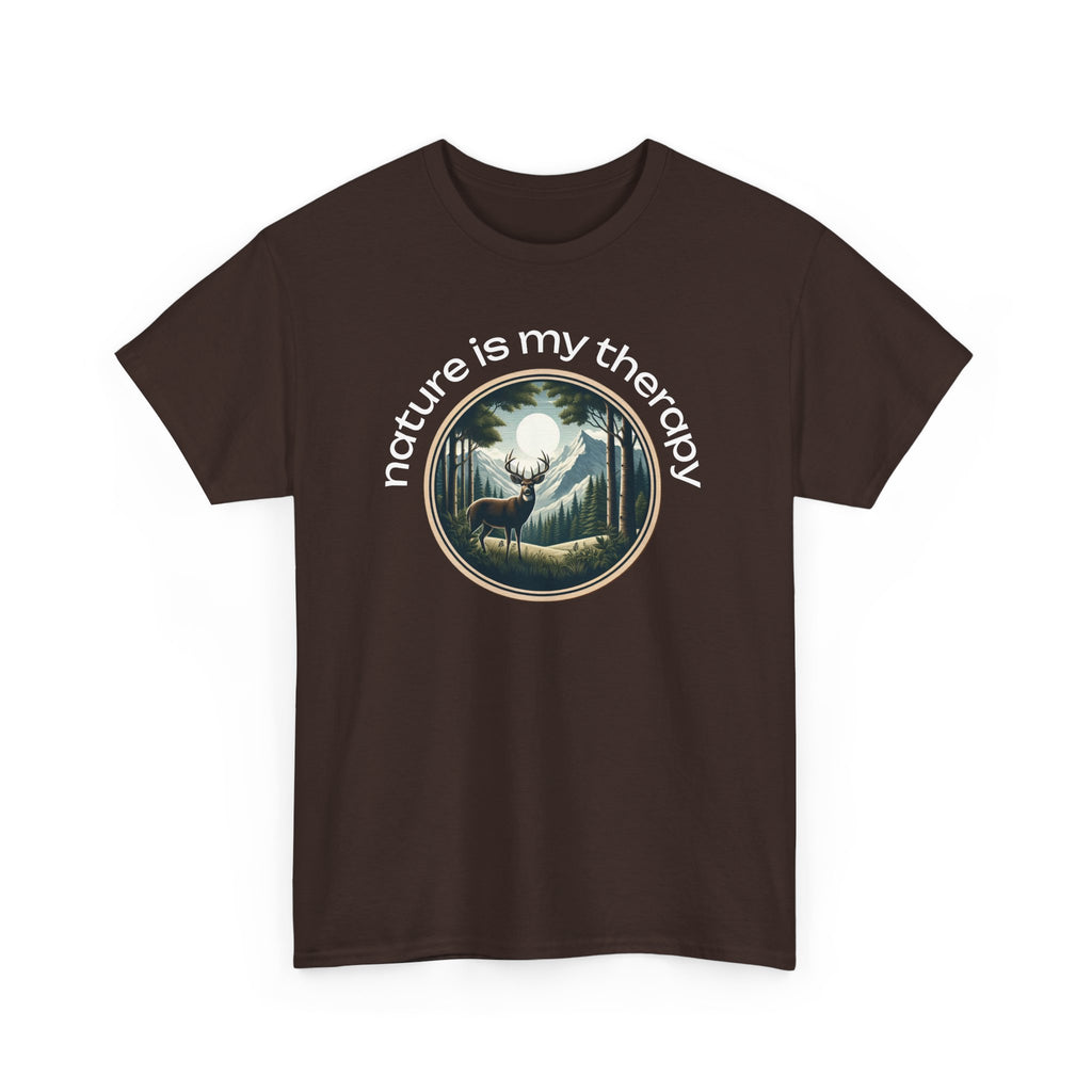 Nature Is My Therapy T-Shirt — Forest Meditation Graphic Tee