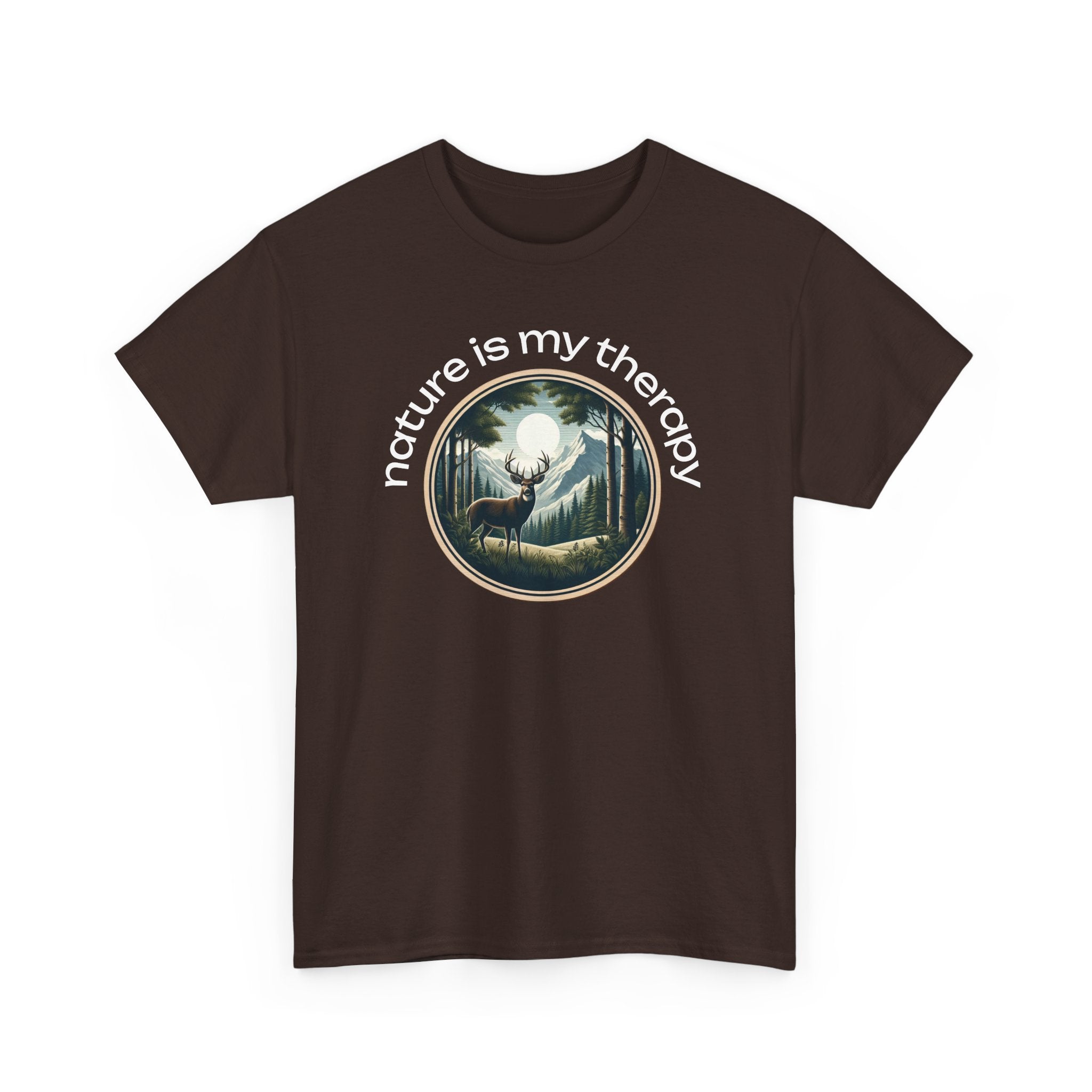 Nature Is My Therapy T-Shirt — Forest Meditation Graphic Tee