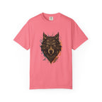 Wolf Head Graphic T-Shirt — Intricate Tribal Wolf Art Tee