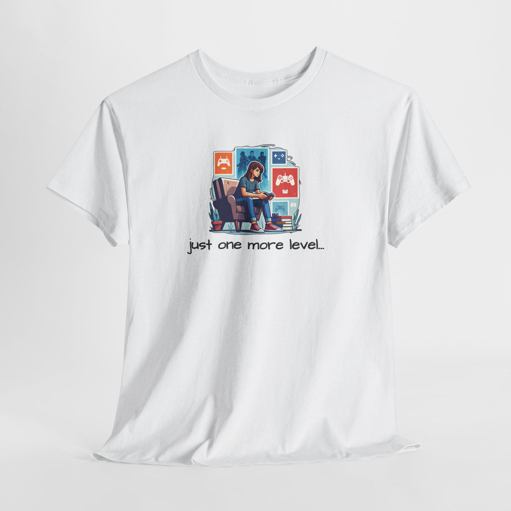 Girl Gamer Arcade T‑Shirt — "Just One More Level" Retro Video Game Tee