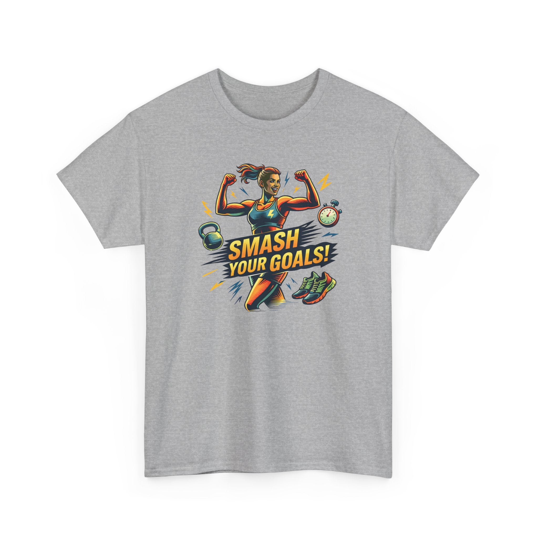 Smash Your Goals T‑Shirt — Motivational Fitness Tee