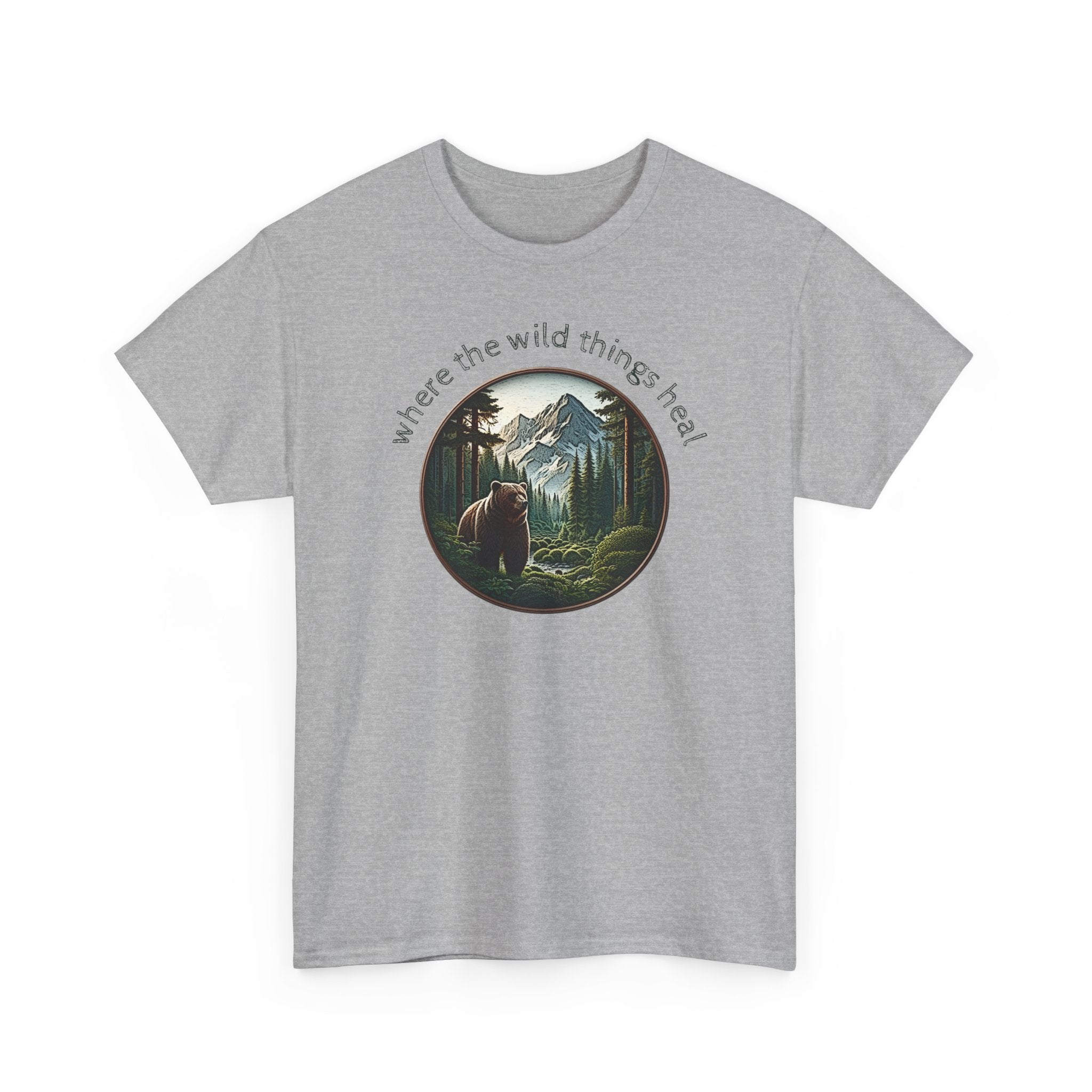 Where the Wild Things Heal - Outdoor Meditation T-Shirt
