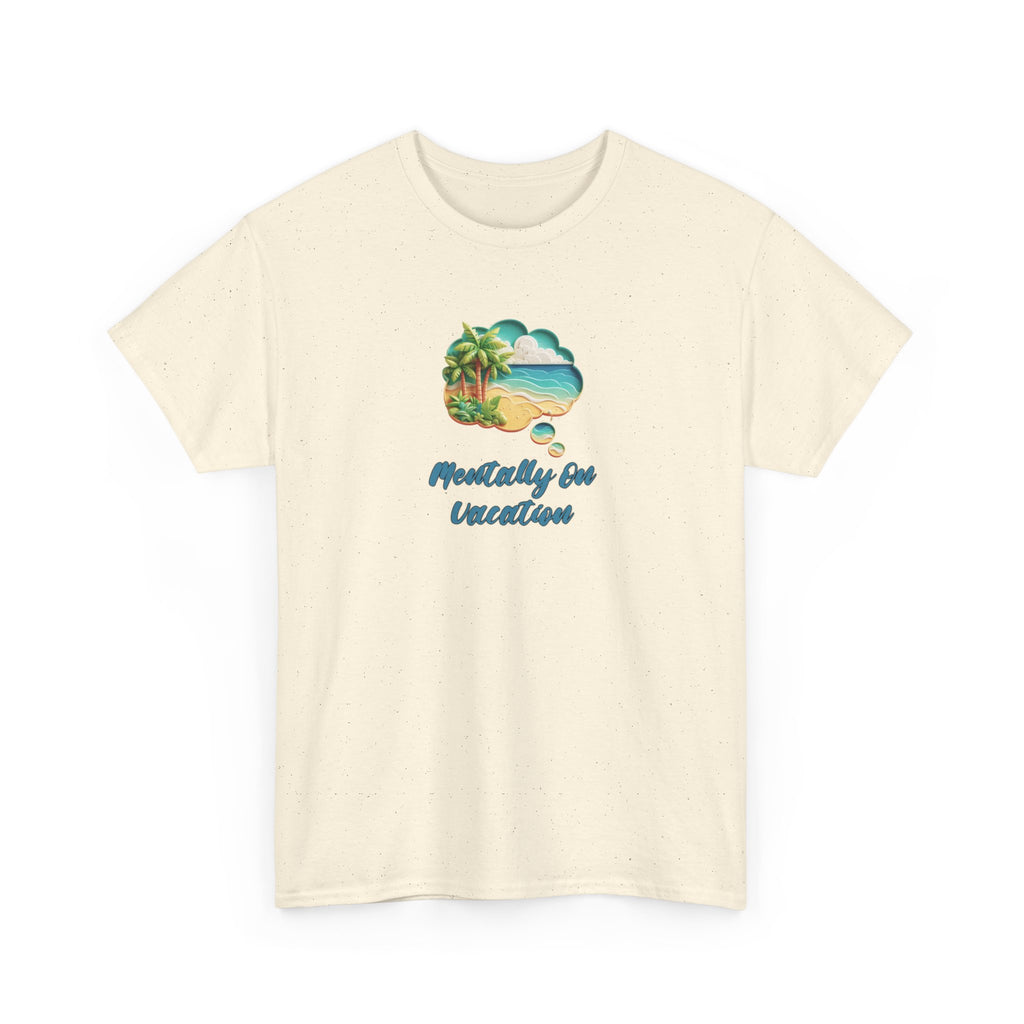 T-Shirt Vacation Vibes — "Mentally On Vacation" Beach Graphic Tee