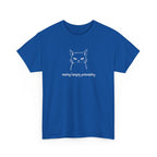 Funny Cat Face T-Shirt — 'Resting Hangry Personality' Minimalist Graphic Tee