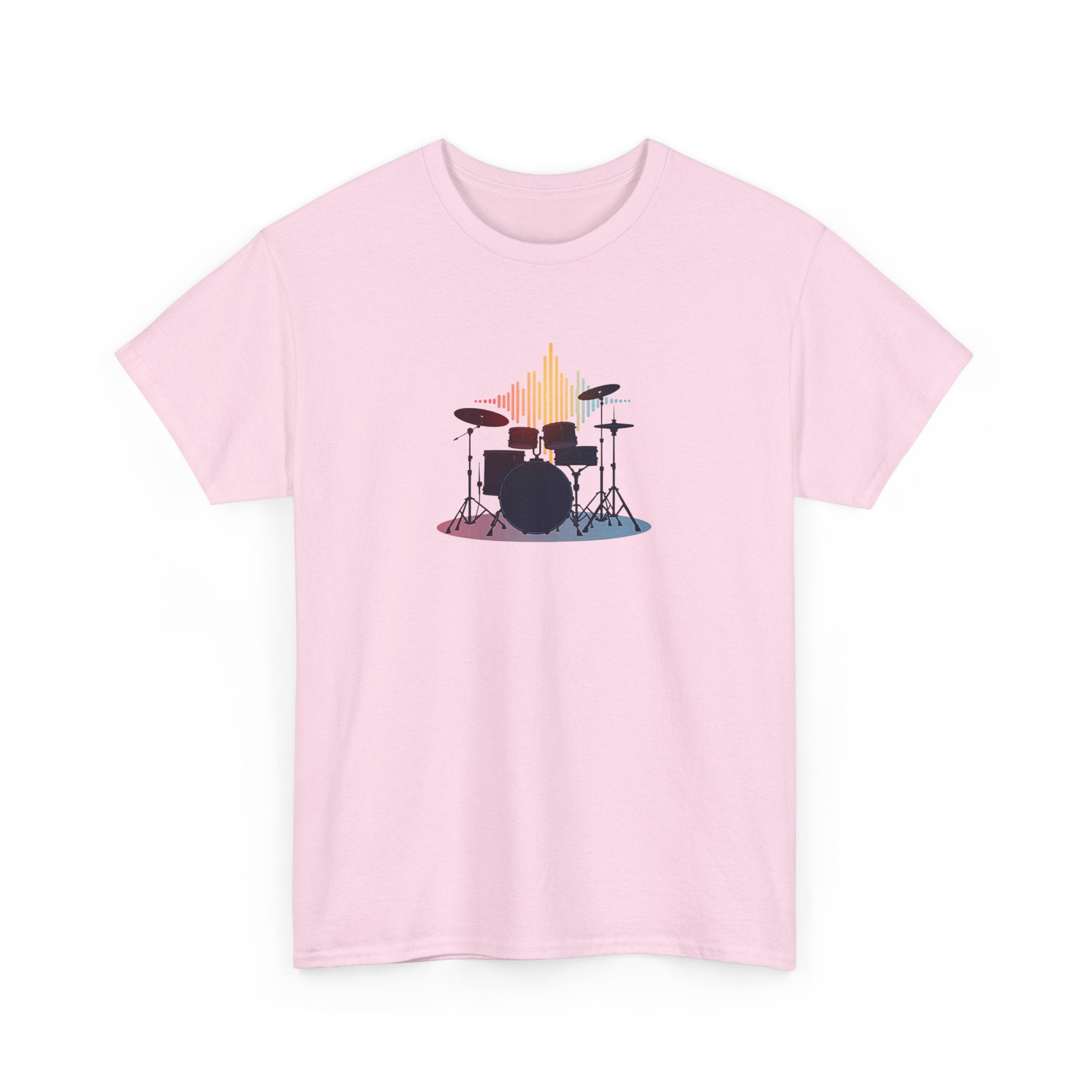 Drum Kit Graphic Tee — Minimalist Drummer Shirt for Musicians & Music Lovers