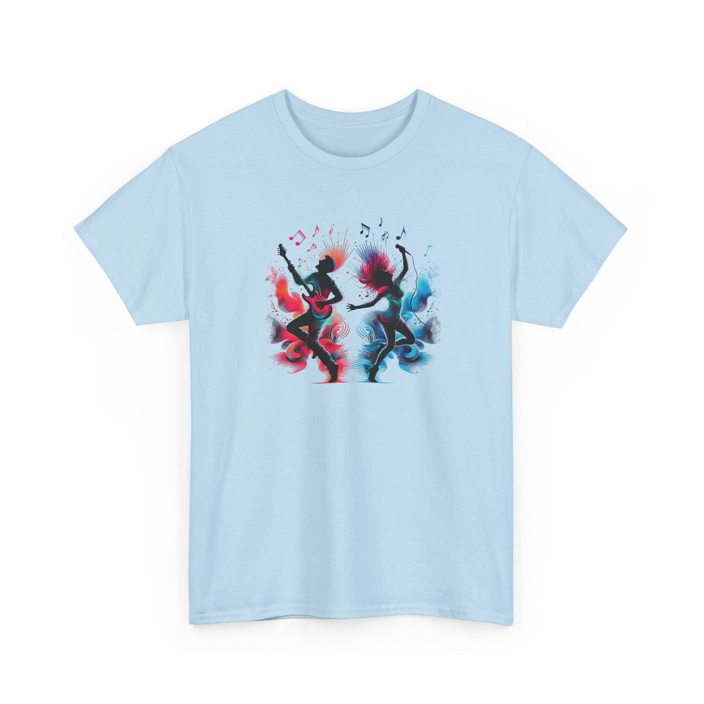 Music And Dance T-Shirt — Colorful Silhouette Graphic Tee