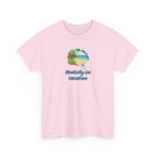 T-Shirt Vacation Vibes — "Mentally On Vacation" Beach Graphic Tee
