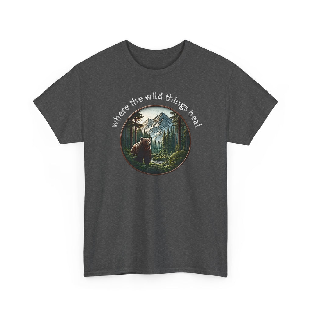 Where the Wild Things Heal - Outdoor Meditation T-Shirt