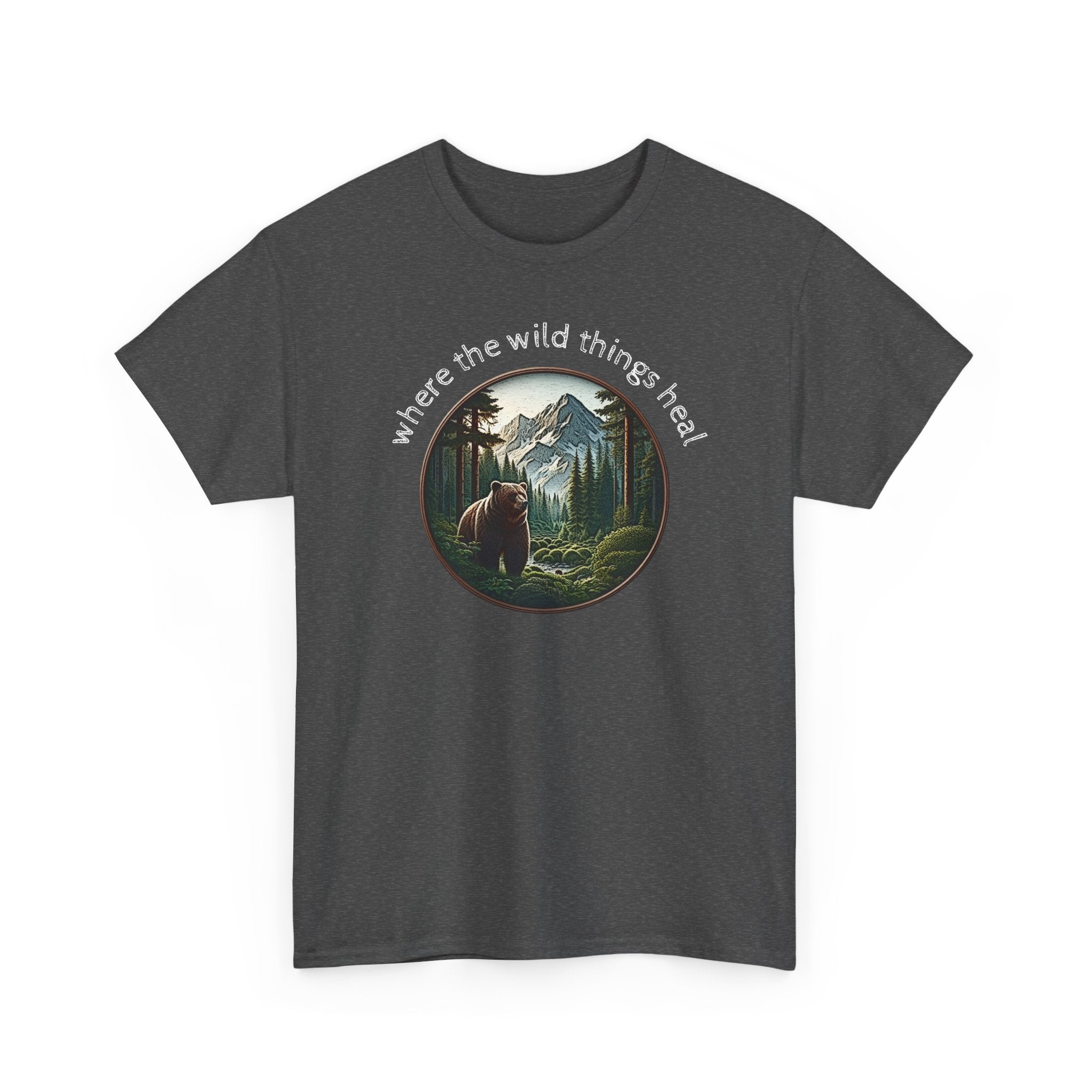 Where the Wild Things Heal - Outdoor Meditation T-Shirt