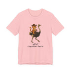Cat Cowboy Riding Ostrich T-Shirt – Whimsical Western Animal Tee