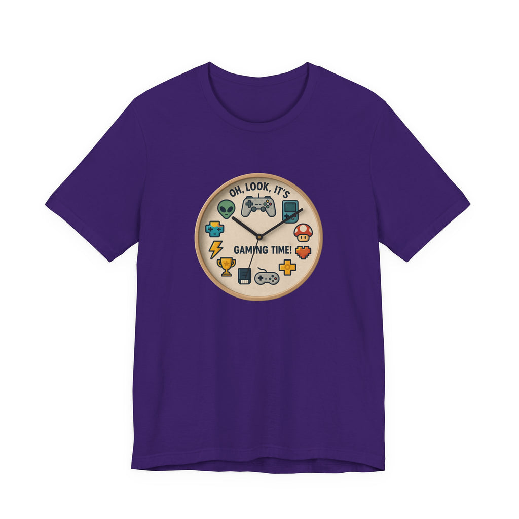 Gaming Time Graphic Tee — "Oh, Look, It's Gaming Time" Video Game Controller Shirt