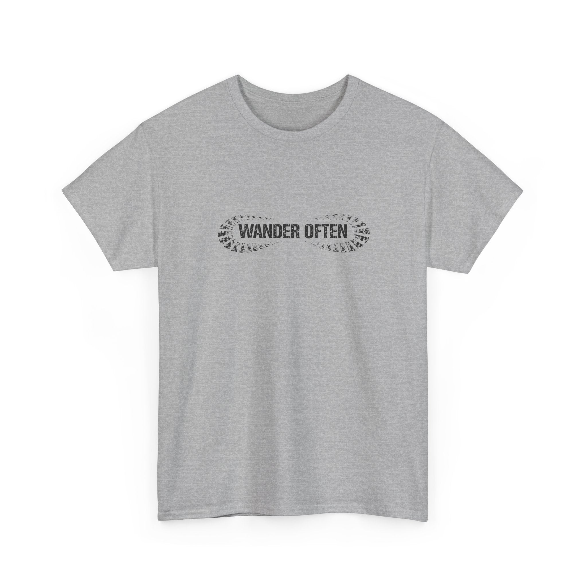 Wander Often T‑Shirt — Minimal Adventure Tee for Travelers & Hikers