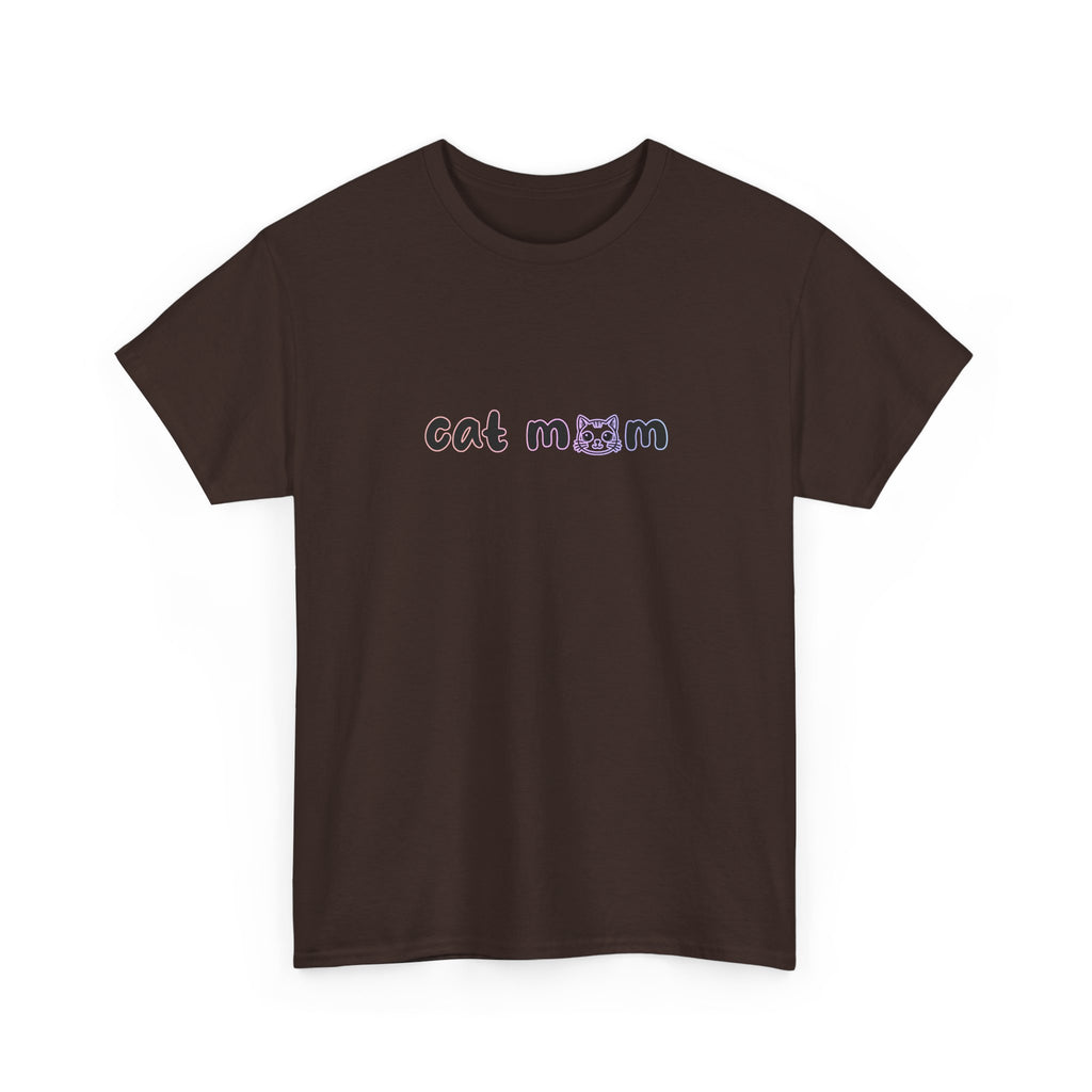 Cat Mom T-Shirt — Cute Minimalist Cat Mom Tee