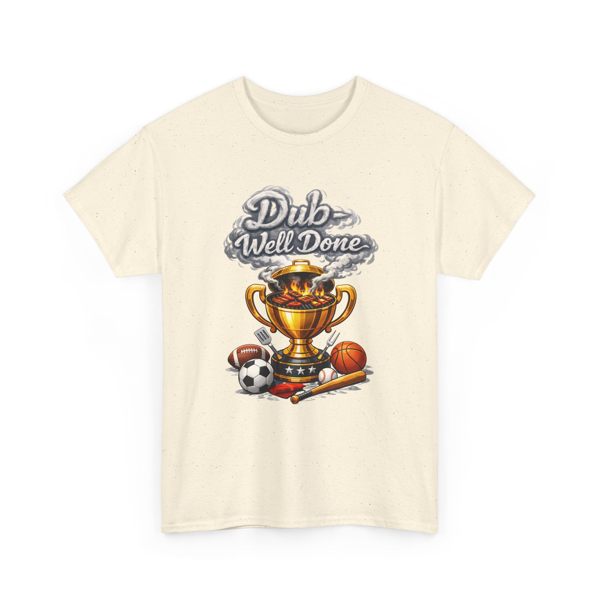 Dub Well Done Sports Trophy T‑Shirt — Soccer, Basketball & Baseball Champion Tee