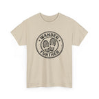 T-Shirt — 'Wander Further' Hiking Boots Graphic Tee — Outdoor Adventure Shirt
