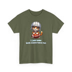 Cute Cat Football T-Shirt — "I just hope both teams have fun"