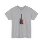 Guitar Splash T‑Shirt — Watercolor Electric Bass Guitar Music Tee