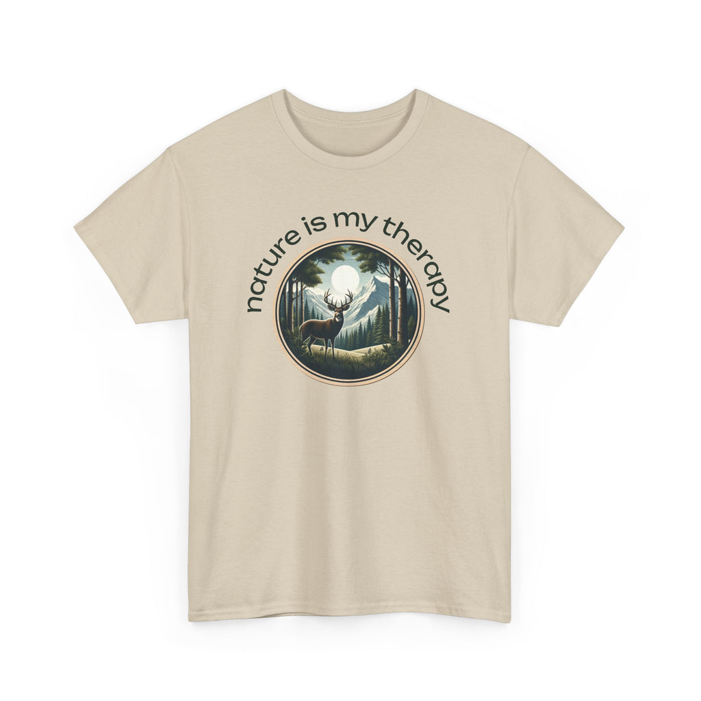 Nature Is My Therapy T-Shirt — Forest Meditation Graphic Tee