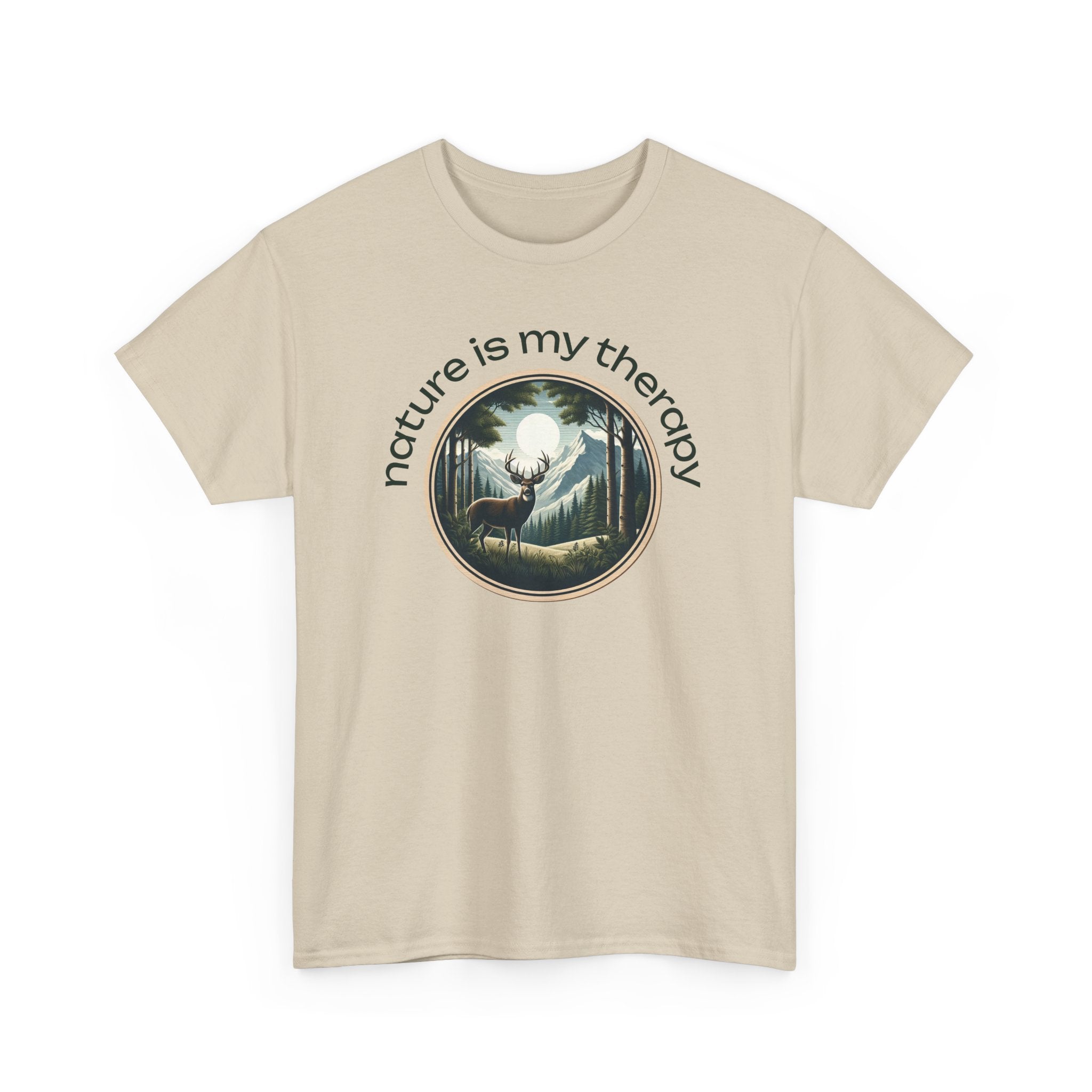 Nature Is My Therapy T-Shirt — Forest Meditation Graphic Tee