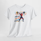 Weightlifting Motivation Tee — “Work For It, Fight For It, Never Quit” Gym Shirt