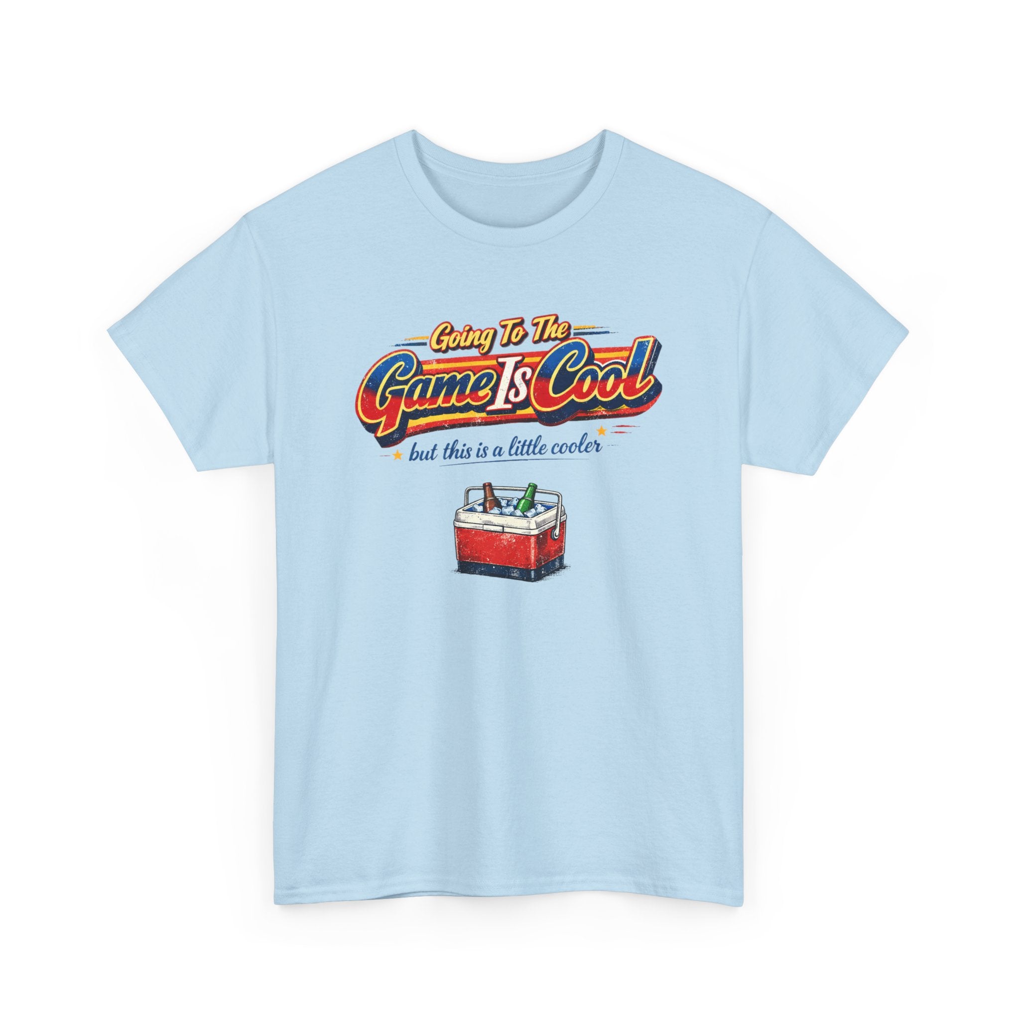 Going To The Game Is Cool But This Is A Little Cooler Funny Retro Graphic Tee