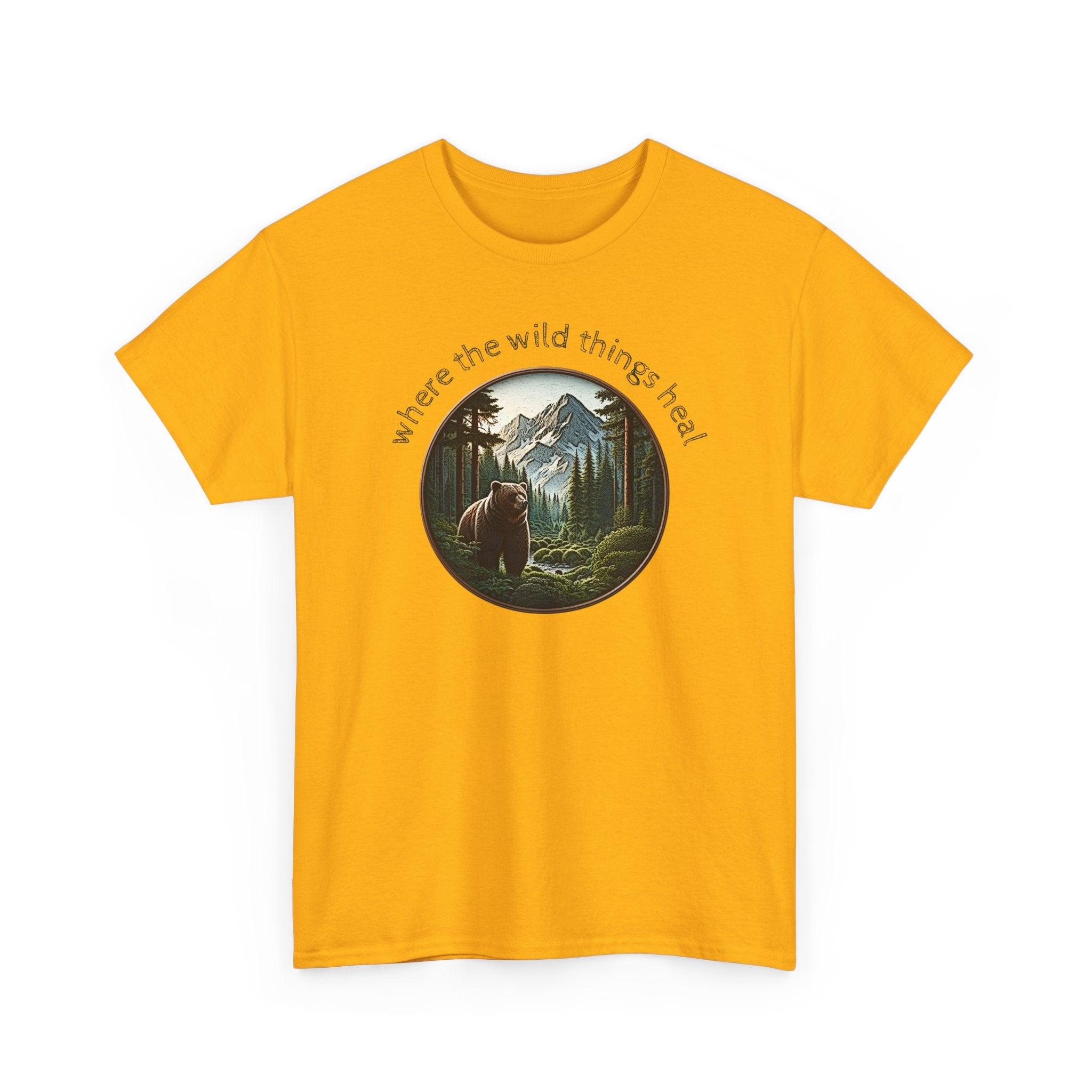 Where the Wild Things Heal - Outdoor Meditation T-Shirt