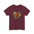 Sports Heart Graphic Tee — Basketball, Soccer & Baseball Love Shirt
