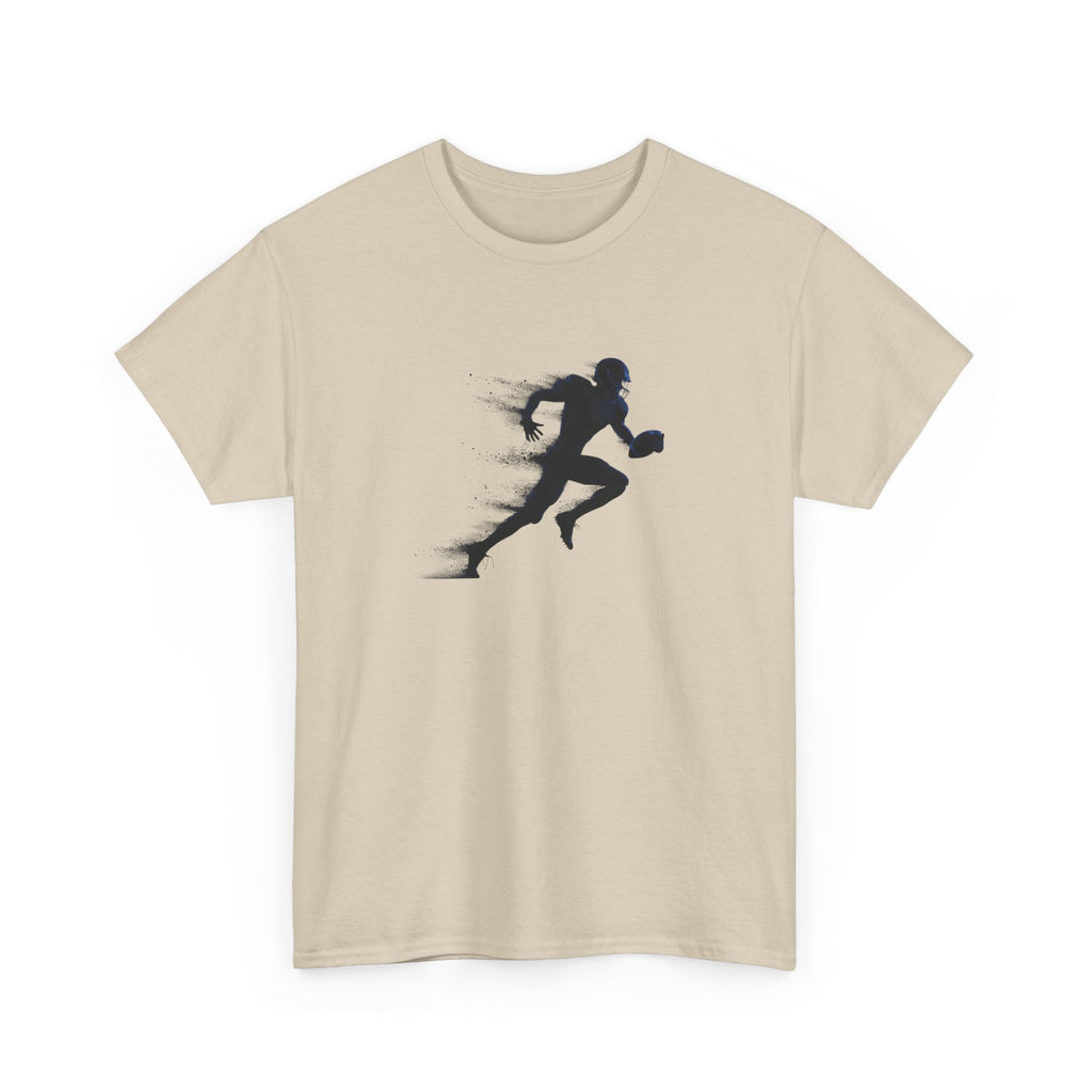 silhouette of an american football player running