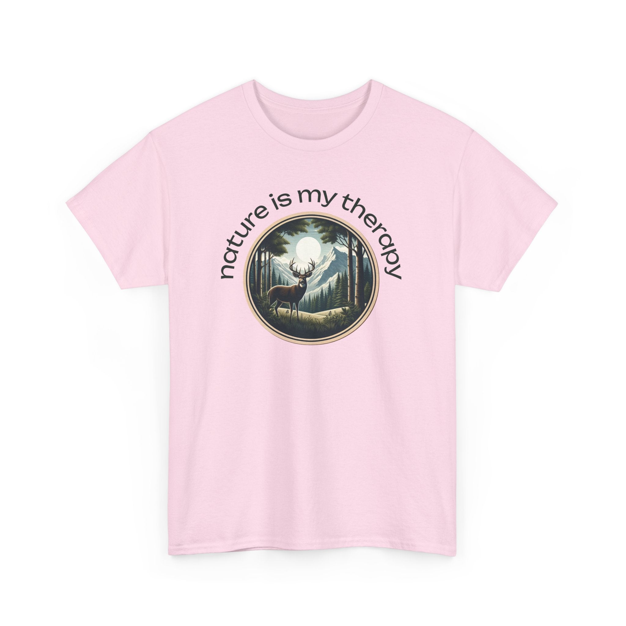Nature Is My Therapy T-Shirt — Forest Meditation Graphic Tee