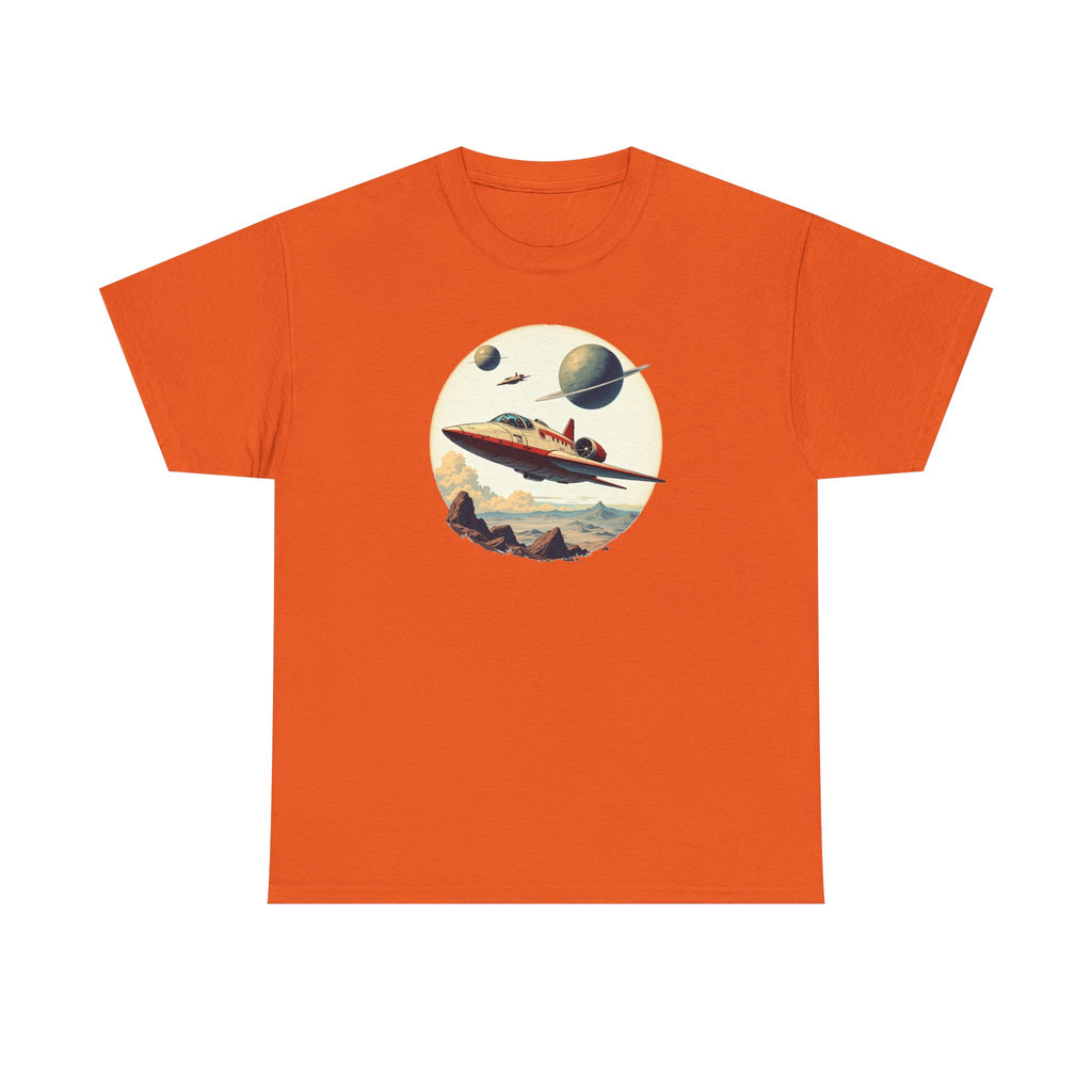 Retro Space T‑Shirt — Vintage Sci‑Fi Rocket Tee