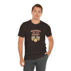 Weekends Are Too Short Tee — Vintage Calendar & Clock Graphic Short Sleeve Shirt