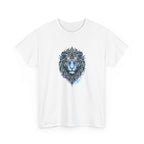 Tiger T-Shirt — Intricate Blue And White Tiger Graphic Tee
